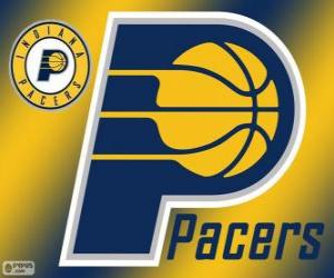 пазл Логотип команды Индиана Пэйсерс НБА. Центральный дивизион, Восточная конференция